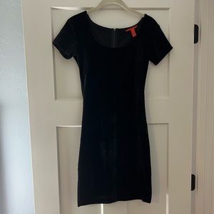 Black velvet dress